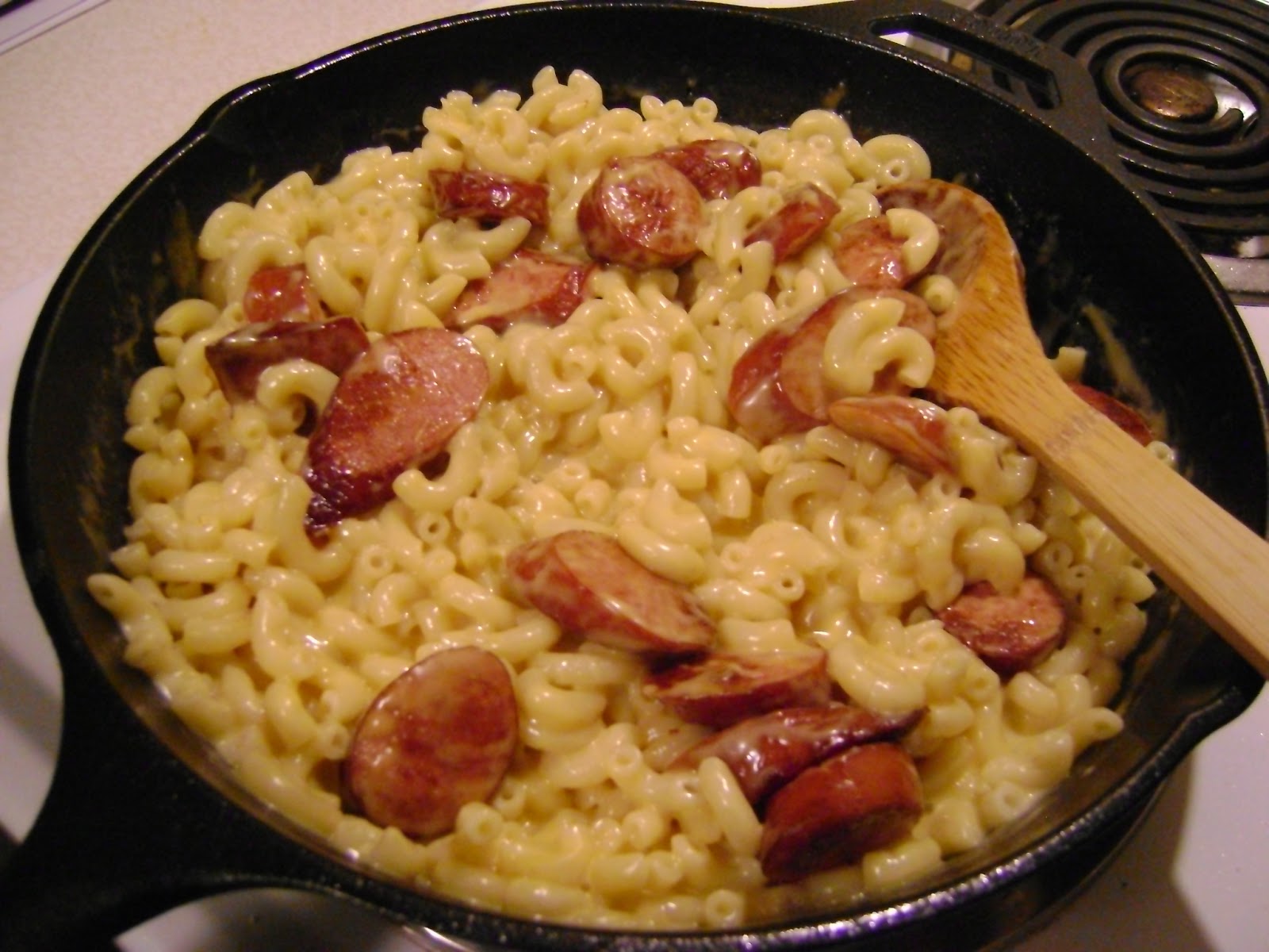 kielbasa mac and cheese casserole