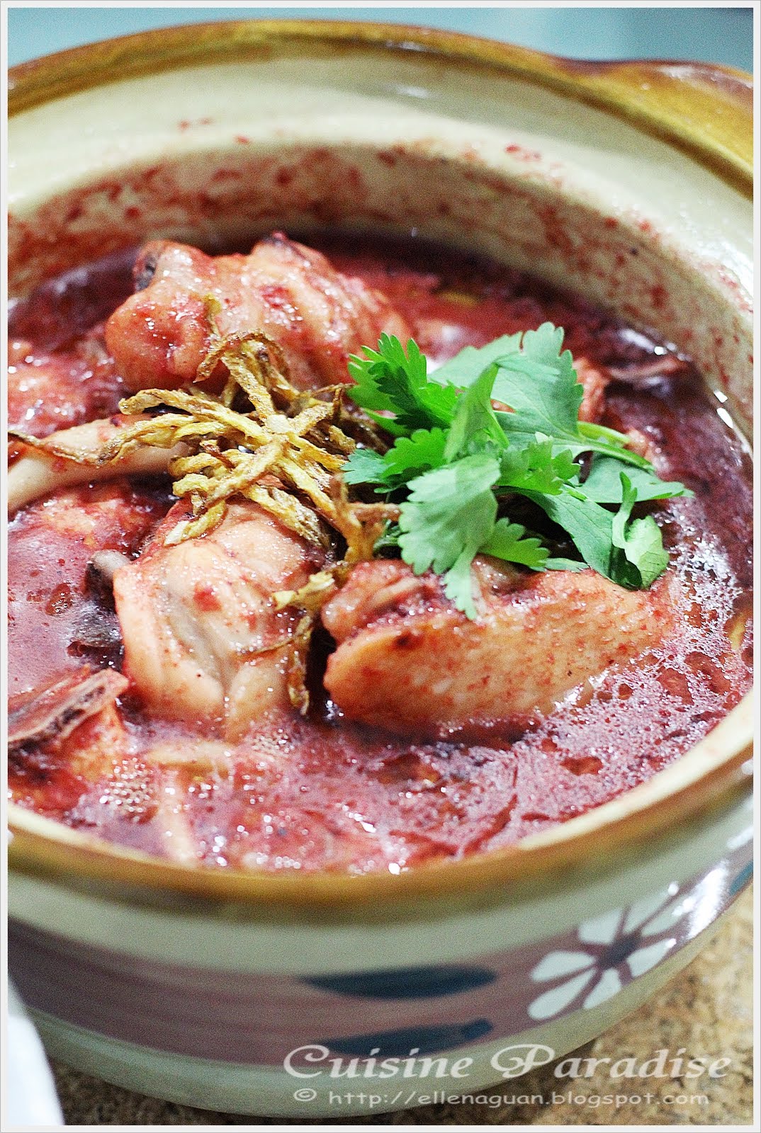 Cuisine Paradise Singapore Food Blog Recipes, Reviews And Travel Chicken With Red Glutinous