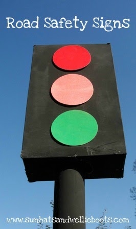 Sun Hats & Wellie Boots: DIY: Road Safety Signs for Outdoor Play