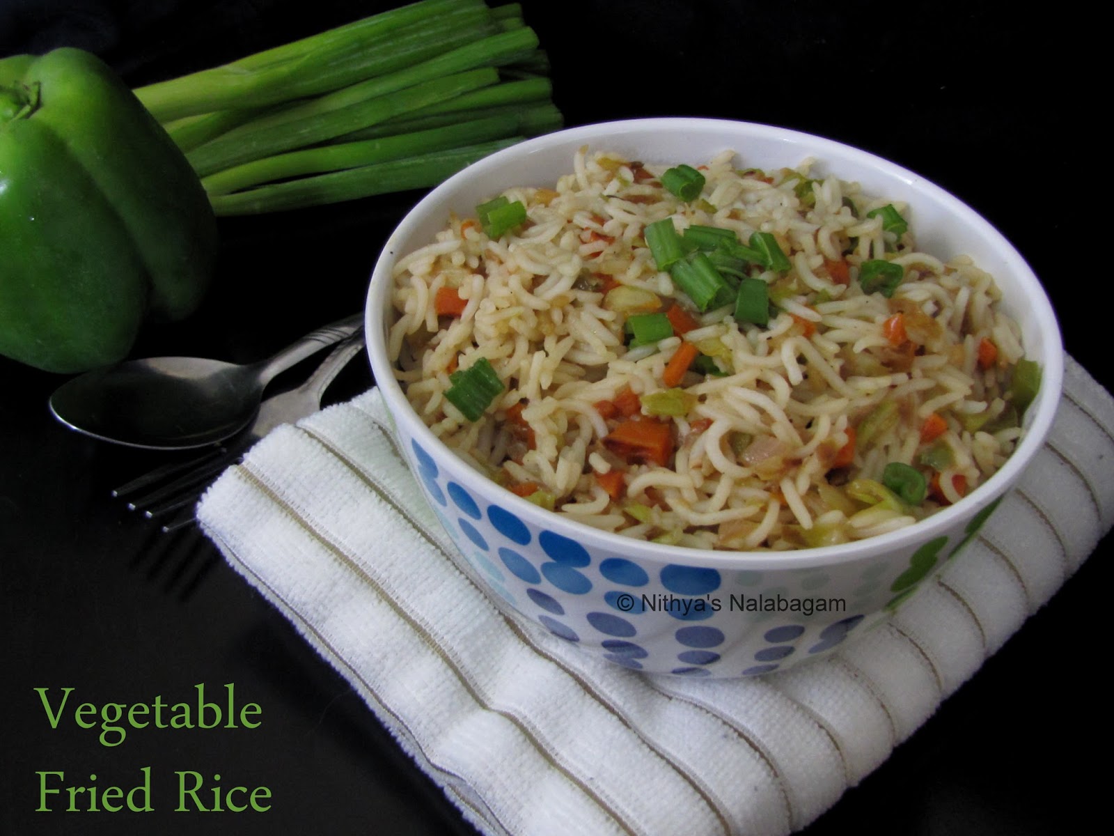 Easy Vegetable Fried Rice Indian Style Nithya's Nalabagam