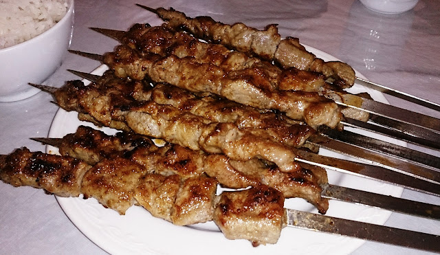 Lao Tuo Jia, Xinjiang, lamb skewers