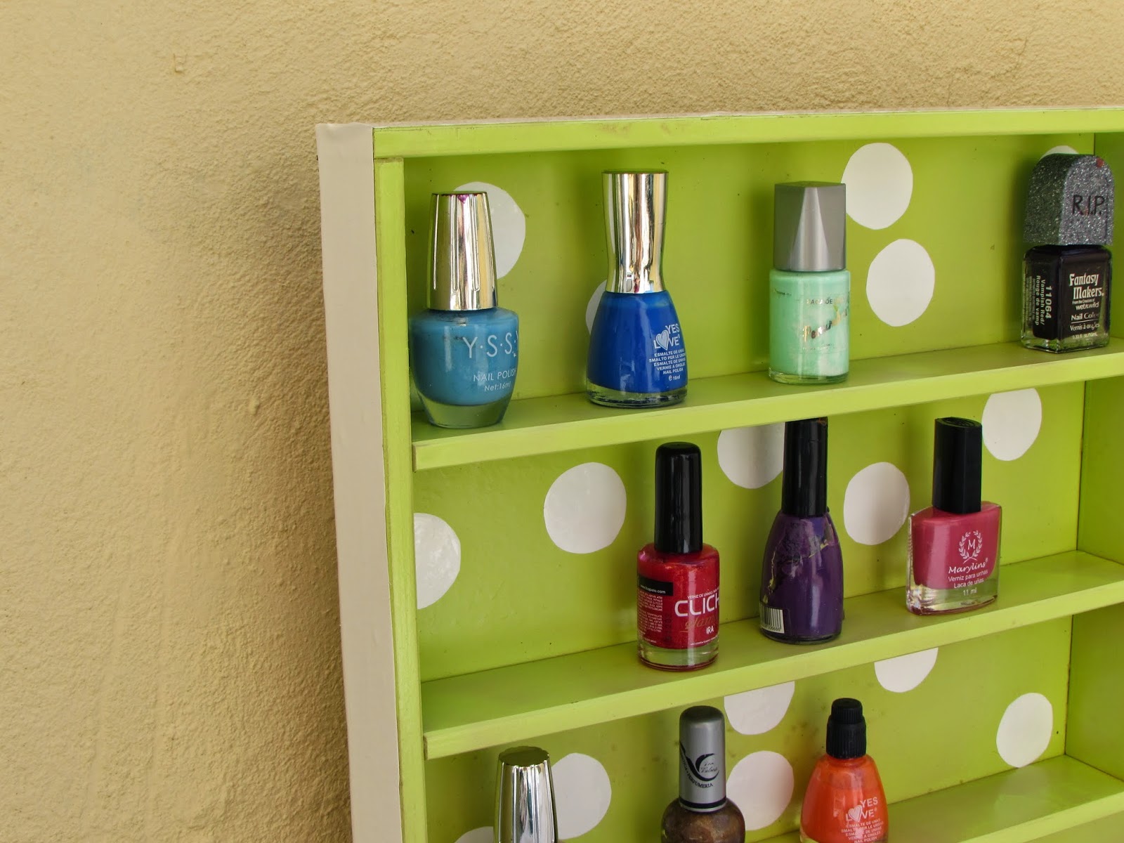 Shanti Free Bird NAIL POLISH SHELF DIY