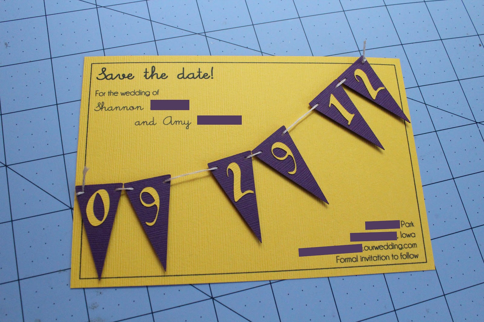 Diy Save The Dates The Accidental Wallflower