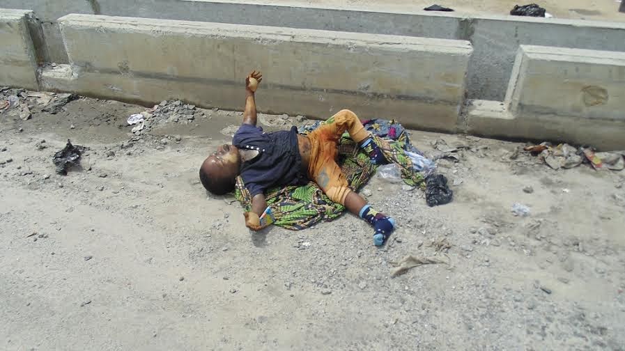 In Photos 'Mad' Woman Caught With 5Year Old Dead Baby In Lagos
