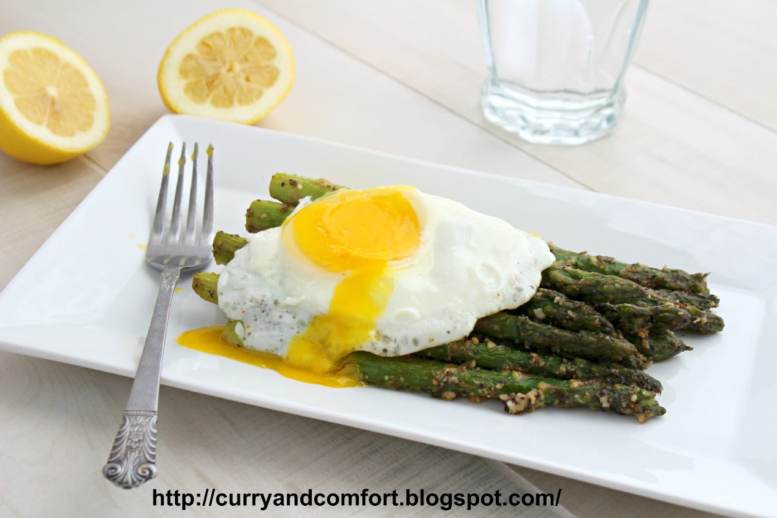 Kitchen Simmer Parmesan Asparagus with Egg