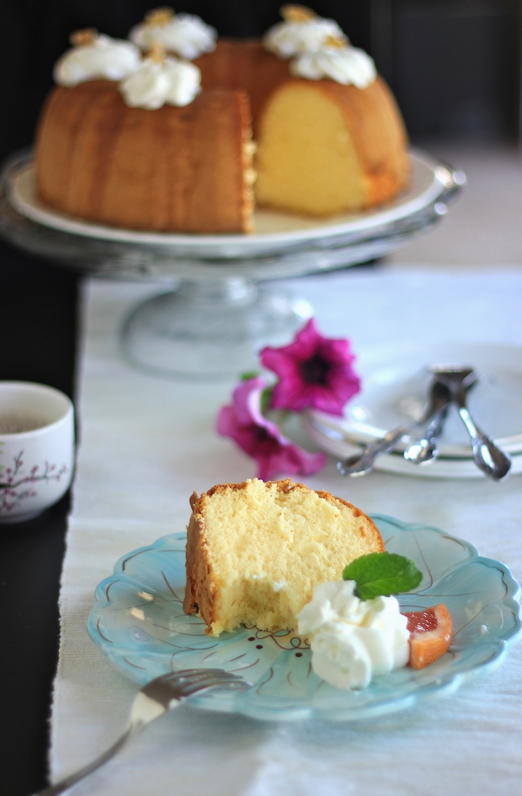 Blessings From My Kitchen Citrus chiffon cake with ginger, mint and