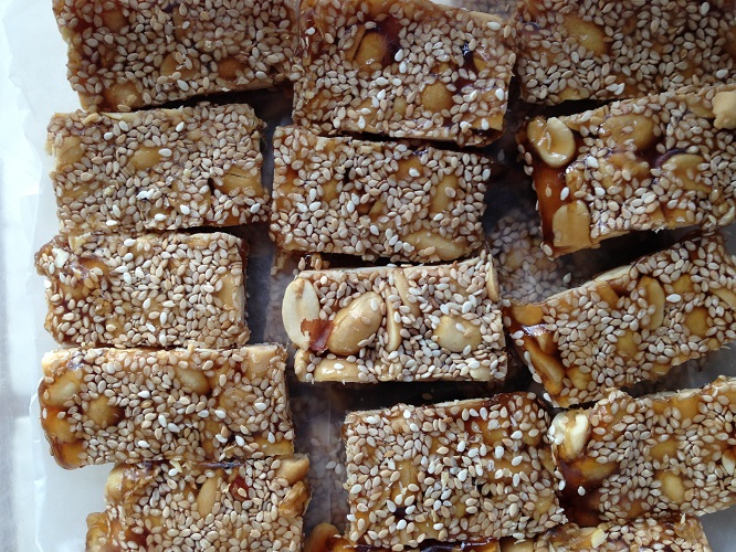 Food Pusher Chewy Chinese Peanut Sesame Candy Take 2