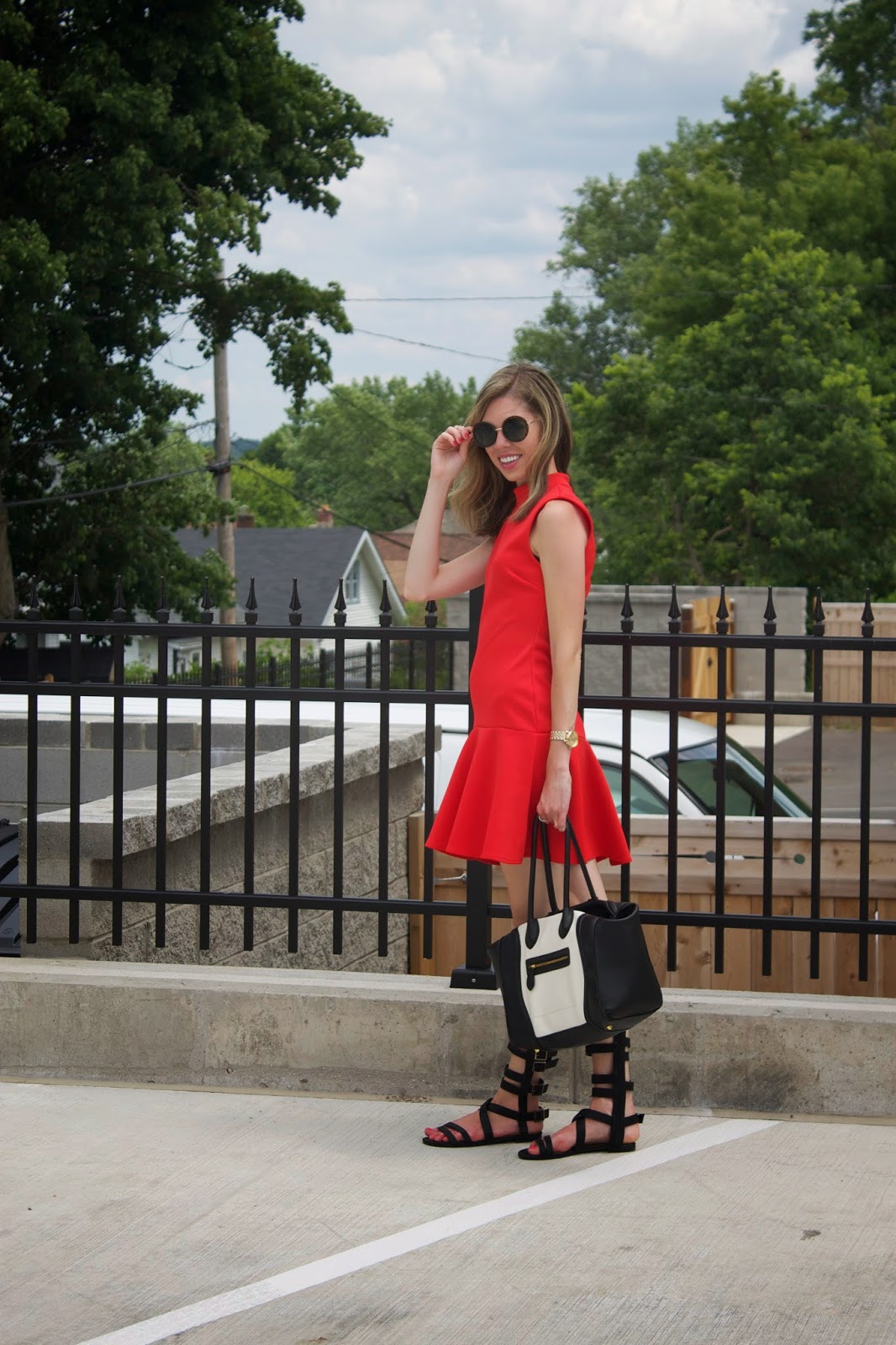 Project Soiree - Gladiator Sandals - Drop Waist Dress - Fashion Blogger