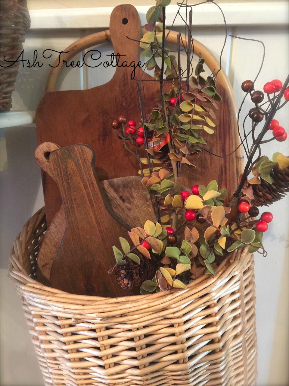 Ash Tree Cottage Decorating Baskets for Fall