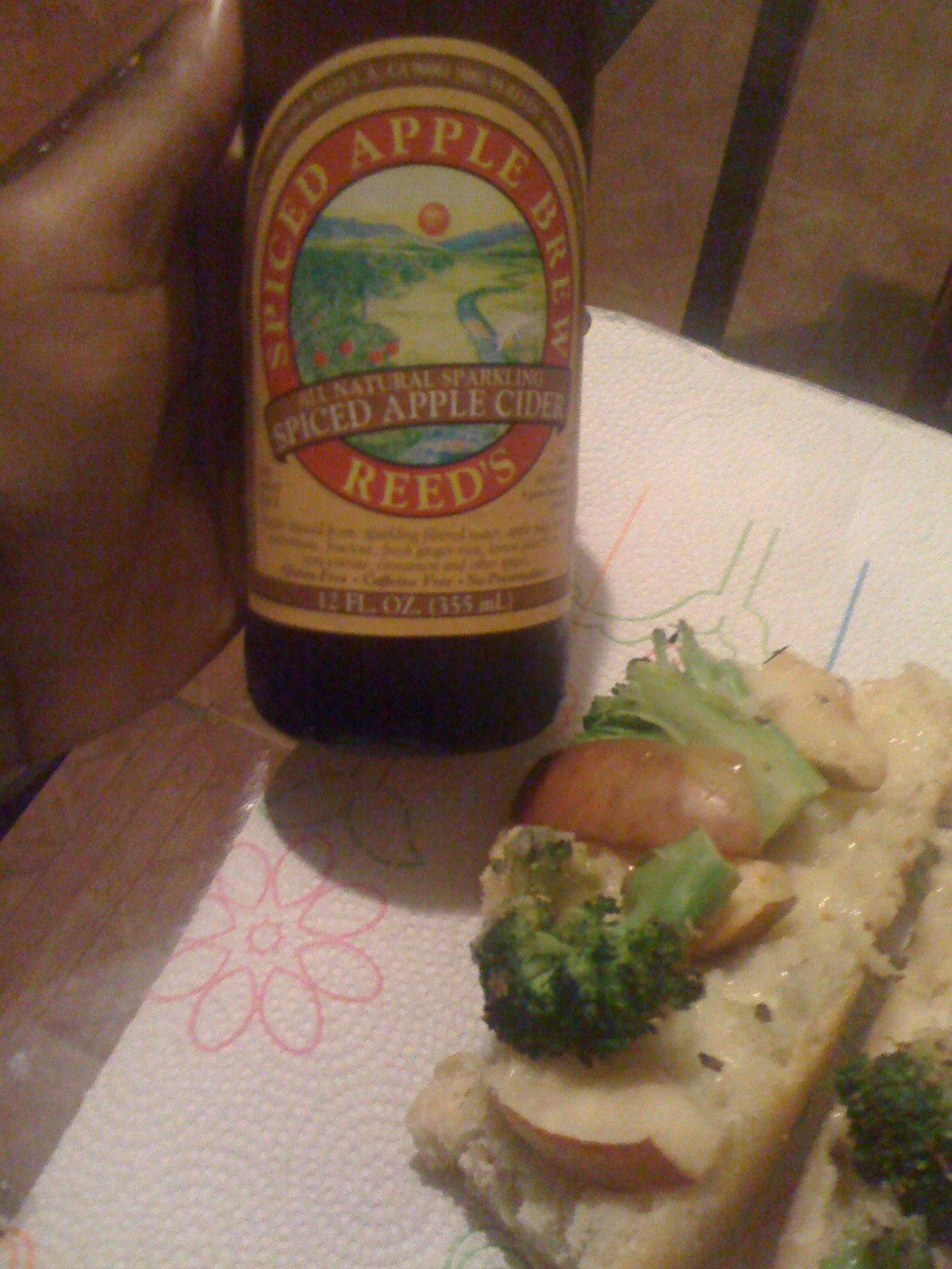 AfroVeganChick Vegan Apple, Broccoli, & Mozzarella French Bread Pizza