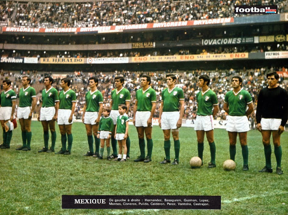 Resultado de imagem para seleção mexicana 1970