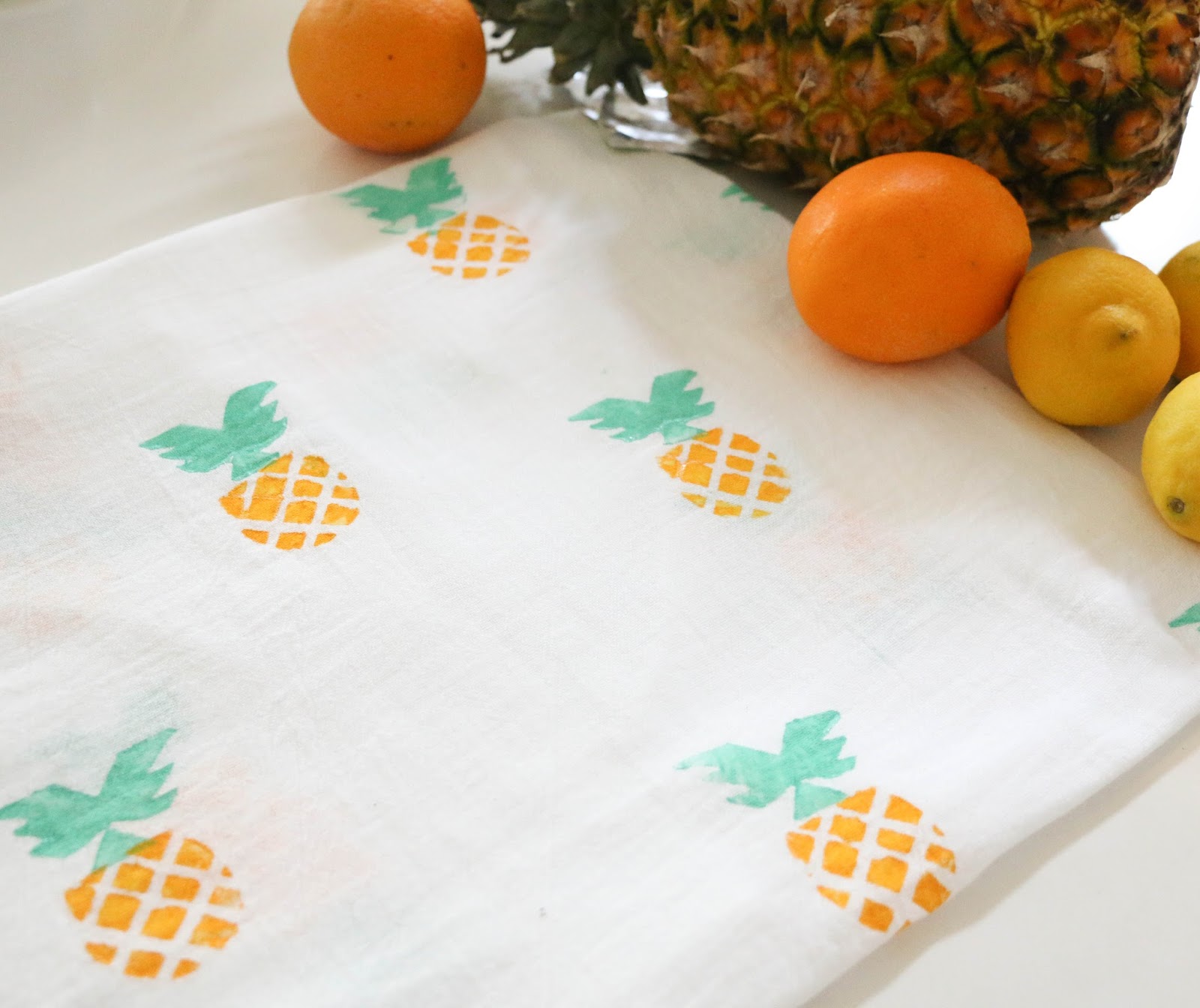 Hello Summer Pineapple Kitchen Towel Funny Kitchen Decor 