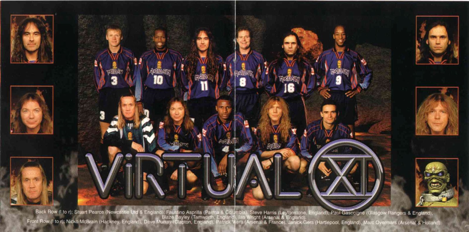 Encartes Pop Encarte Iron Maiden Virtual XI