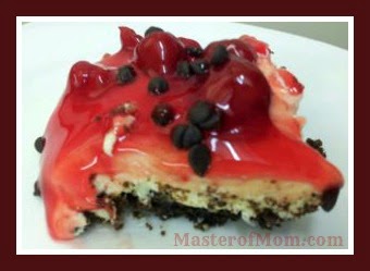 Delicious and easy! Cherry Chip Cheesecake Bars