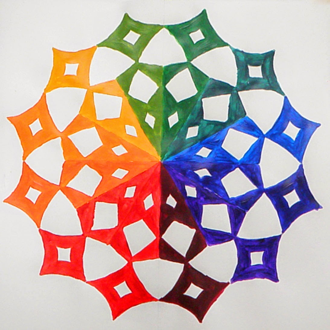 Jerdee's Art Classes: Painting: Acrylic Color Wheel