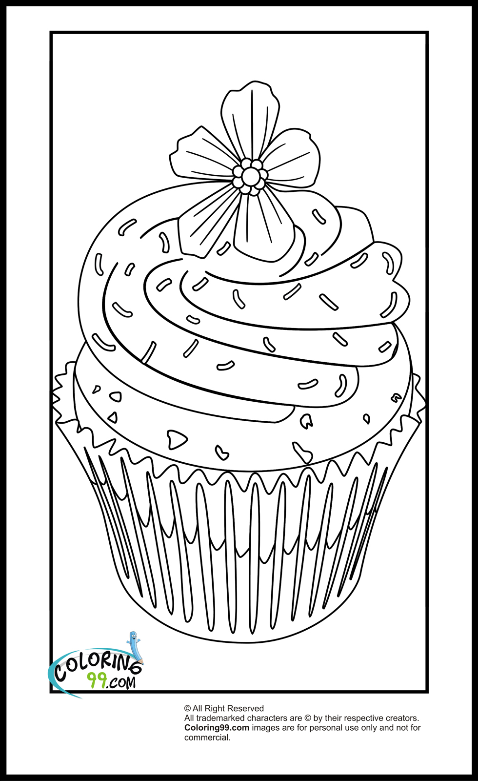 Cupcake Coloring Pages | Minister Coloring