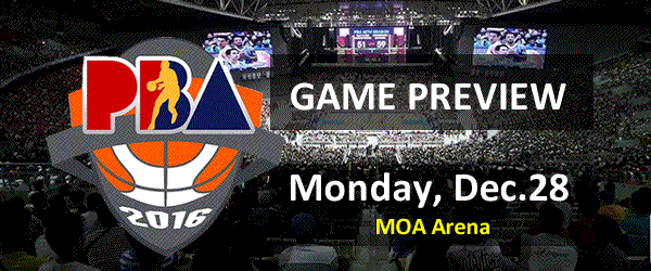 List of PBA Games Monday December 28, 2015 @ MOA Arena List of PBA Games Monday December 28, 2015 @ MOA Arena