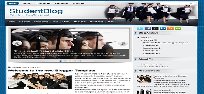 Gaming Mag Blogger Template