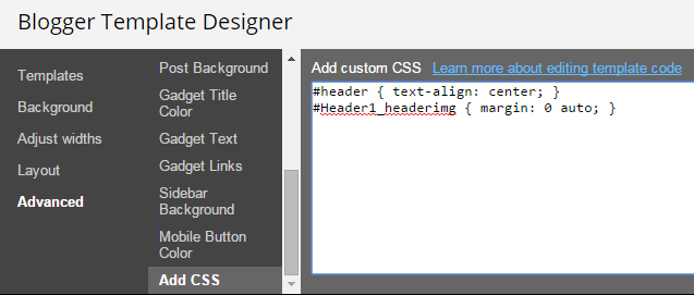 How to Align Center the Logo or Header in Blogger How to Align Center the Logo or Header in Blogger