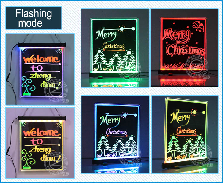 Magic led flash New erasable led writing board