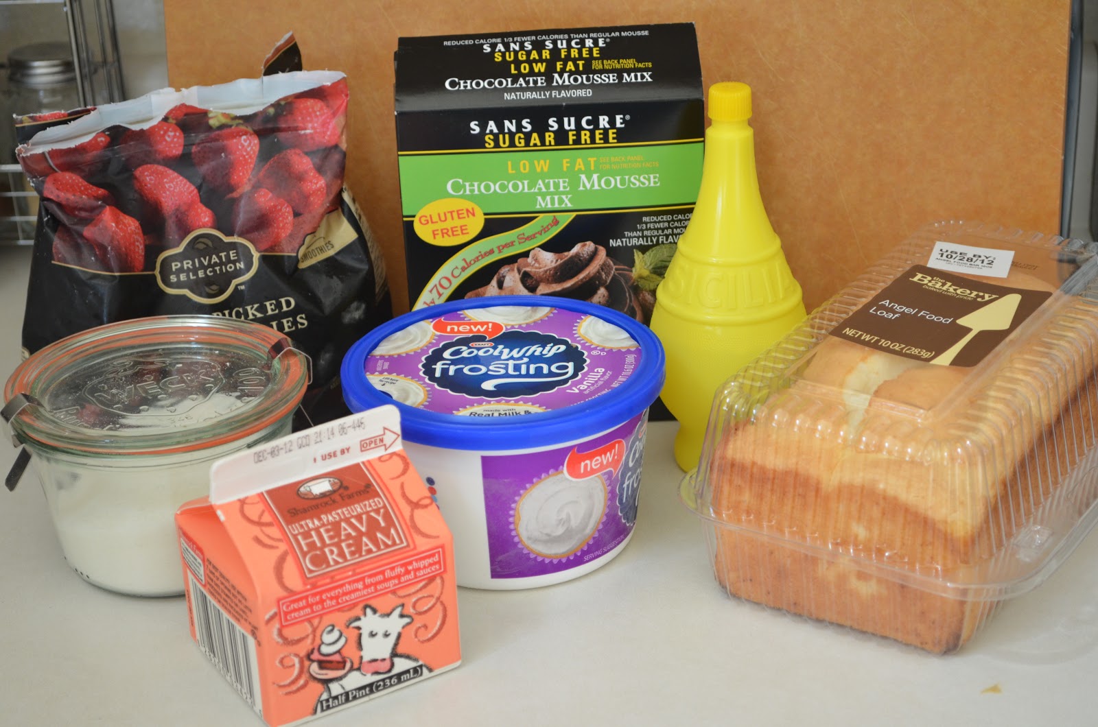 Neapolitan Angel Food Cake with Cool Whip Frosting Eclectic Momsense