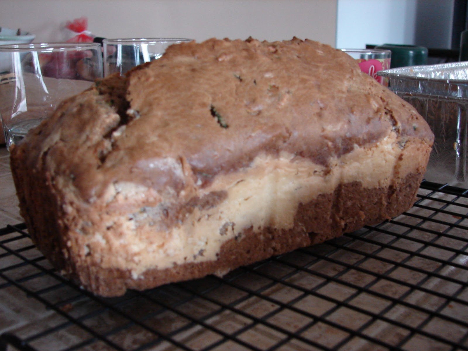 that's the plan Cream Cheese Filled Zucchini Bread