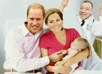 John Terry - The Royal Baby Photobomb! John Terry, Photobomb, celebartion, Wills, Kate, Prince William, George Alexander Louis, 