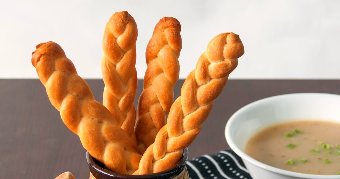 Always Hungry Braided Breadsticks with left over pizza dough