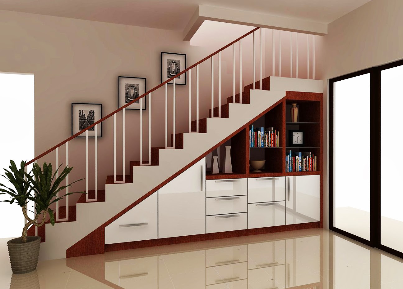 myhome interior: Design Lemari Bawah Tangga
