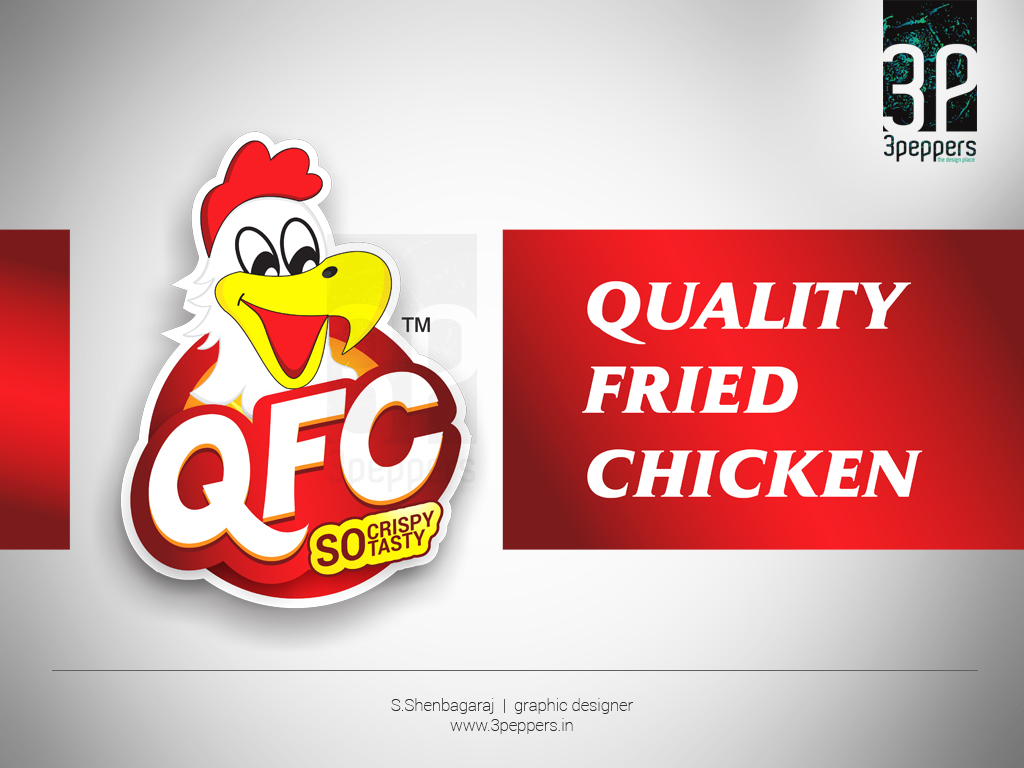 Quality Fried Chicken Logo Design