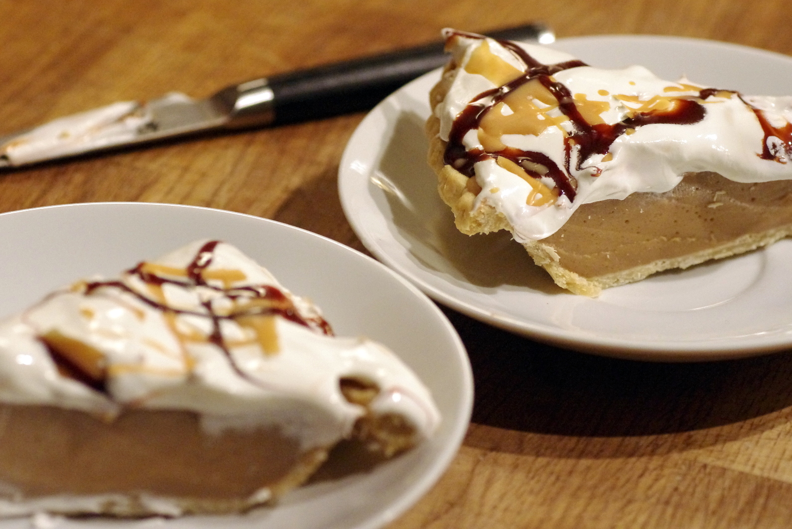 Bite me, I'm vegan Peanut Butter Coffee Custard Pie