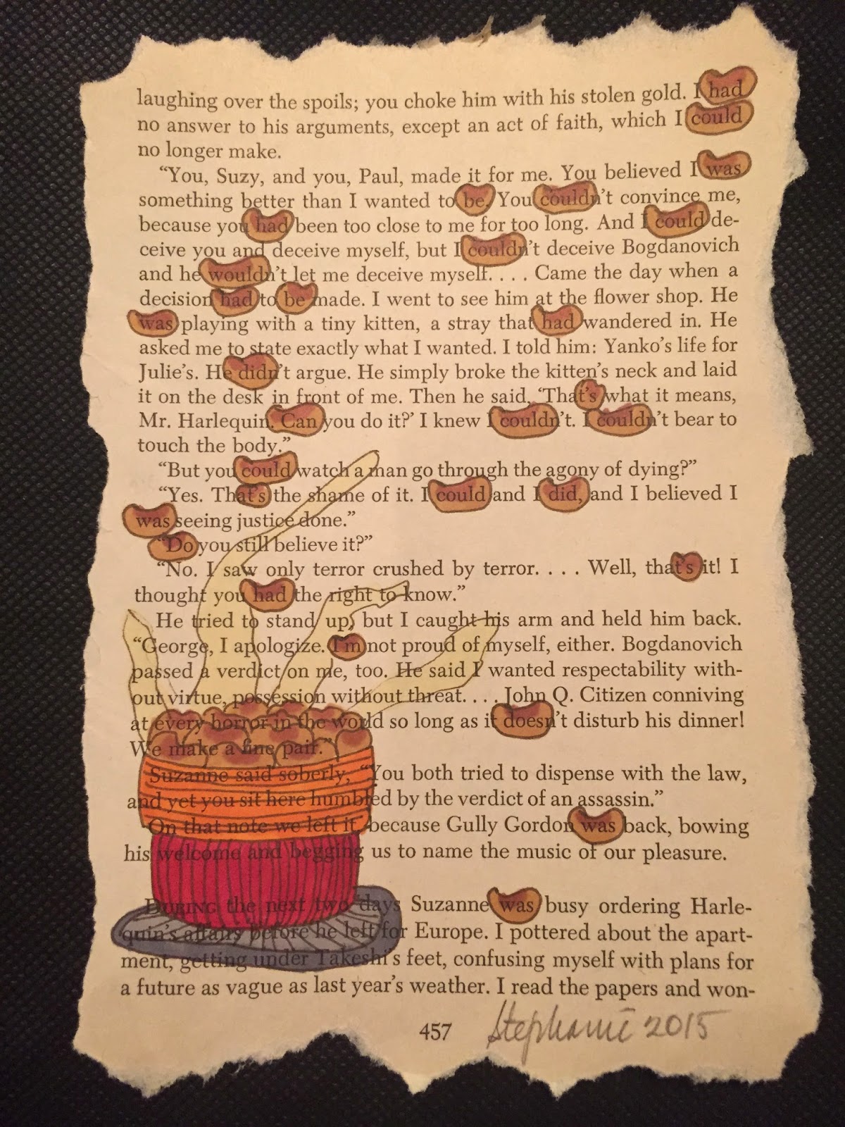 Reading With Scissors Bean Verbs