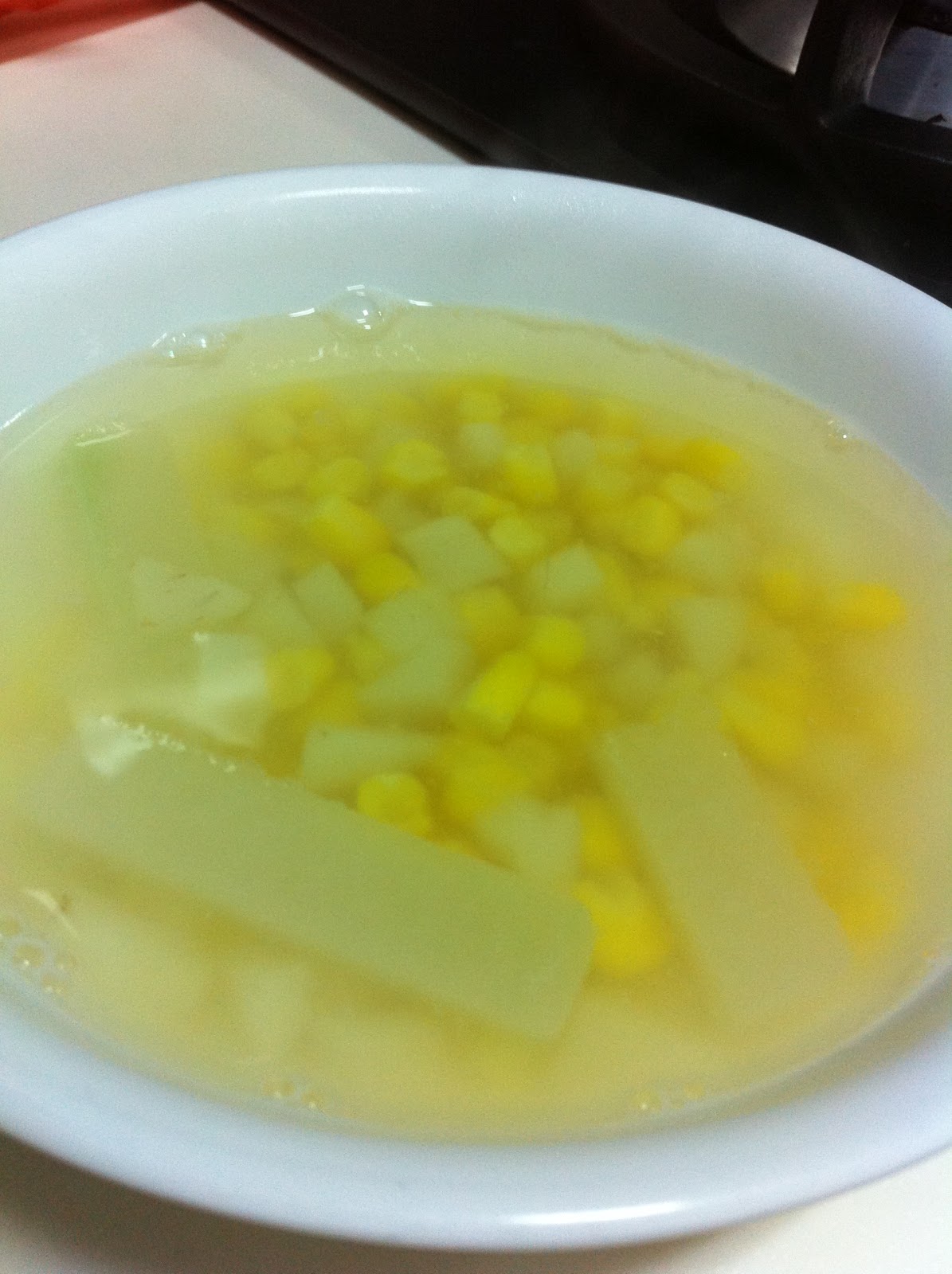 Water chestnuts sweet corn dessert soup Simply Mommie