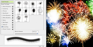 Brushes Kembang api (fireworks) untuk photoshop