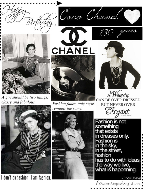 Happy Birthday Coco Chanel, 130 years Happy Birthday Coco Chanel, 130 years