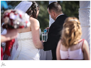 Sparkly Red Black Wedding at The Bedford Columns