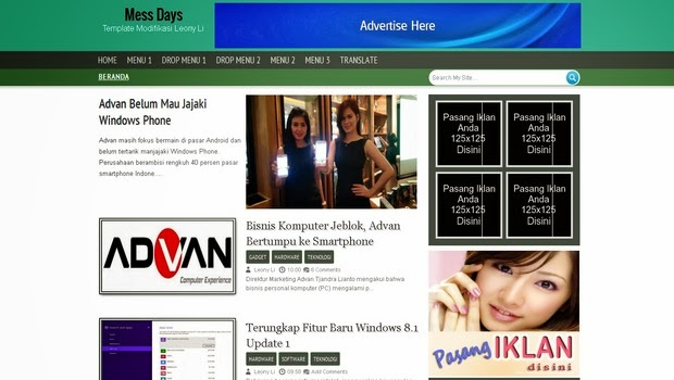 Free Template Mess Days Magazine Full Color