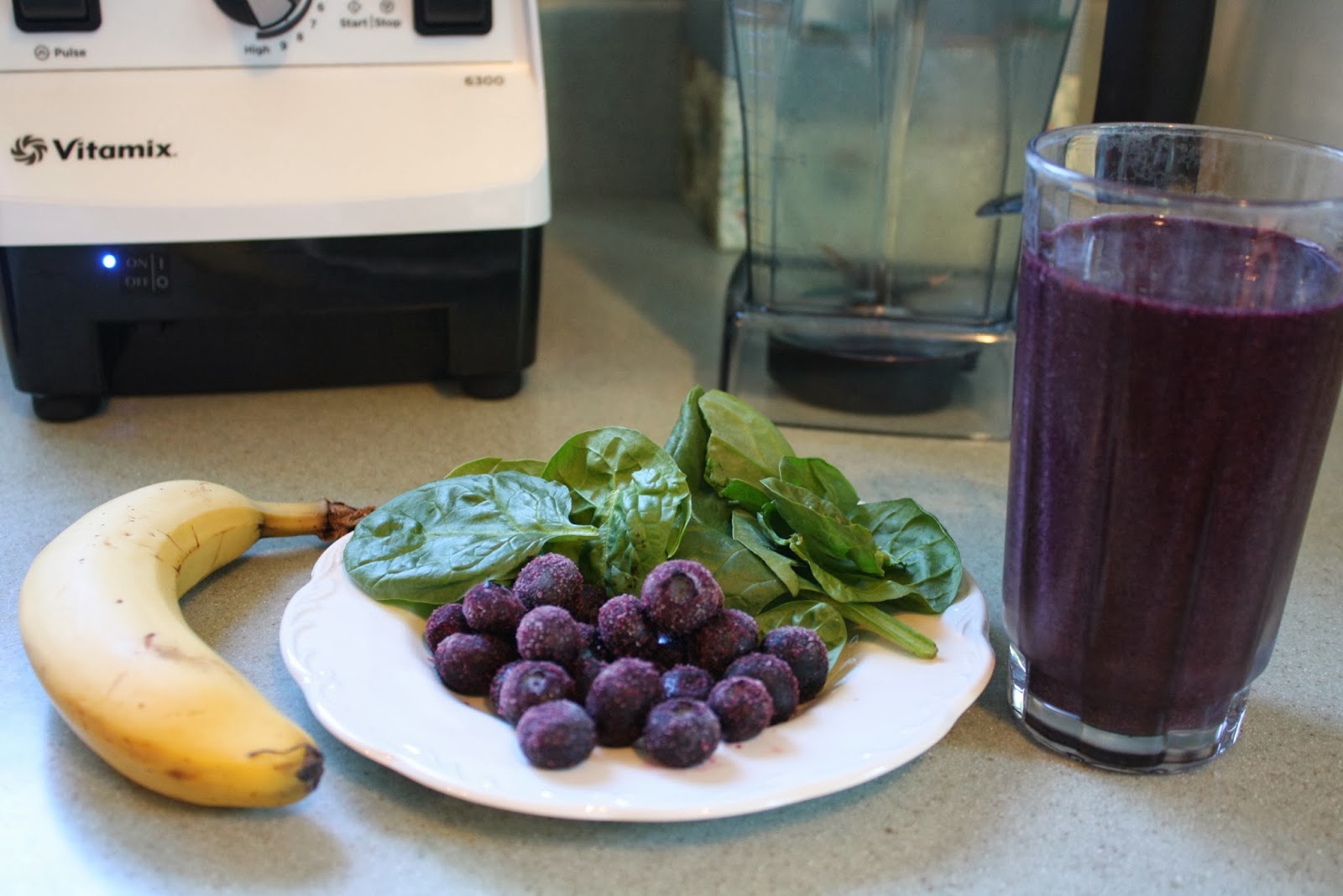Recipes from Michelle's Kitchen Blueberry Spinach Smoothie