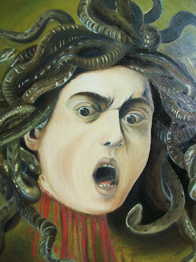 Falsi d'autore con tecniche antiche Medusa Caravaggio