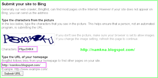 Đăng ký blog vào bộ máy tìm kiếm của Live Search (Bing) Đăng ký blog vào bộ máy tìm kiếm của Live Search (Bing)