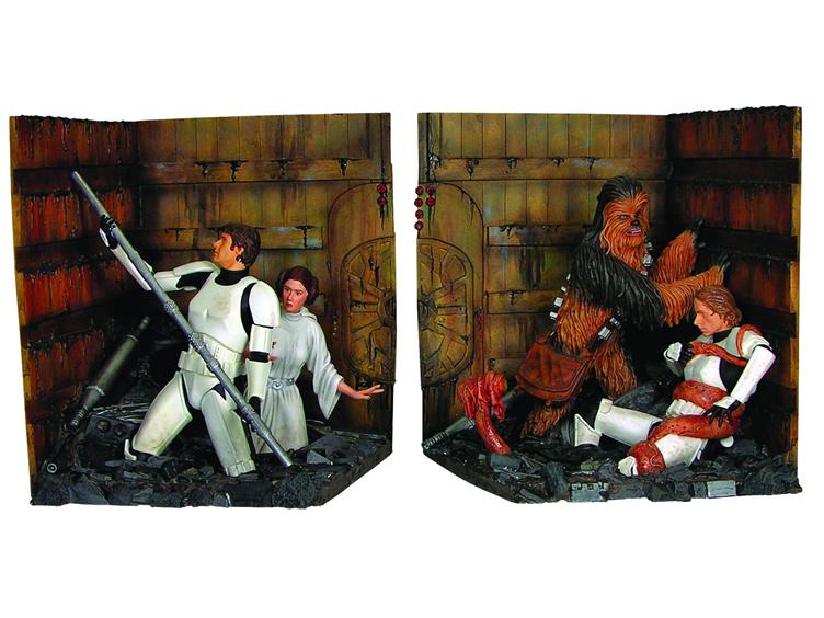SWCP, Star Wars Clube Portugal Aparador de livros Star Wars Trash Compactor Aparador Vintage Turquesa ~ SWCP, Star Wars Clube Portugal Aparador de livros Star Wars Trash Compactor