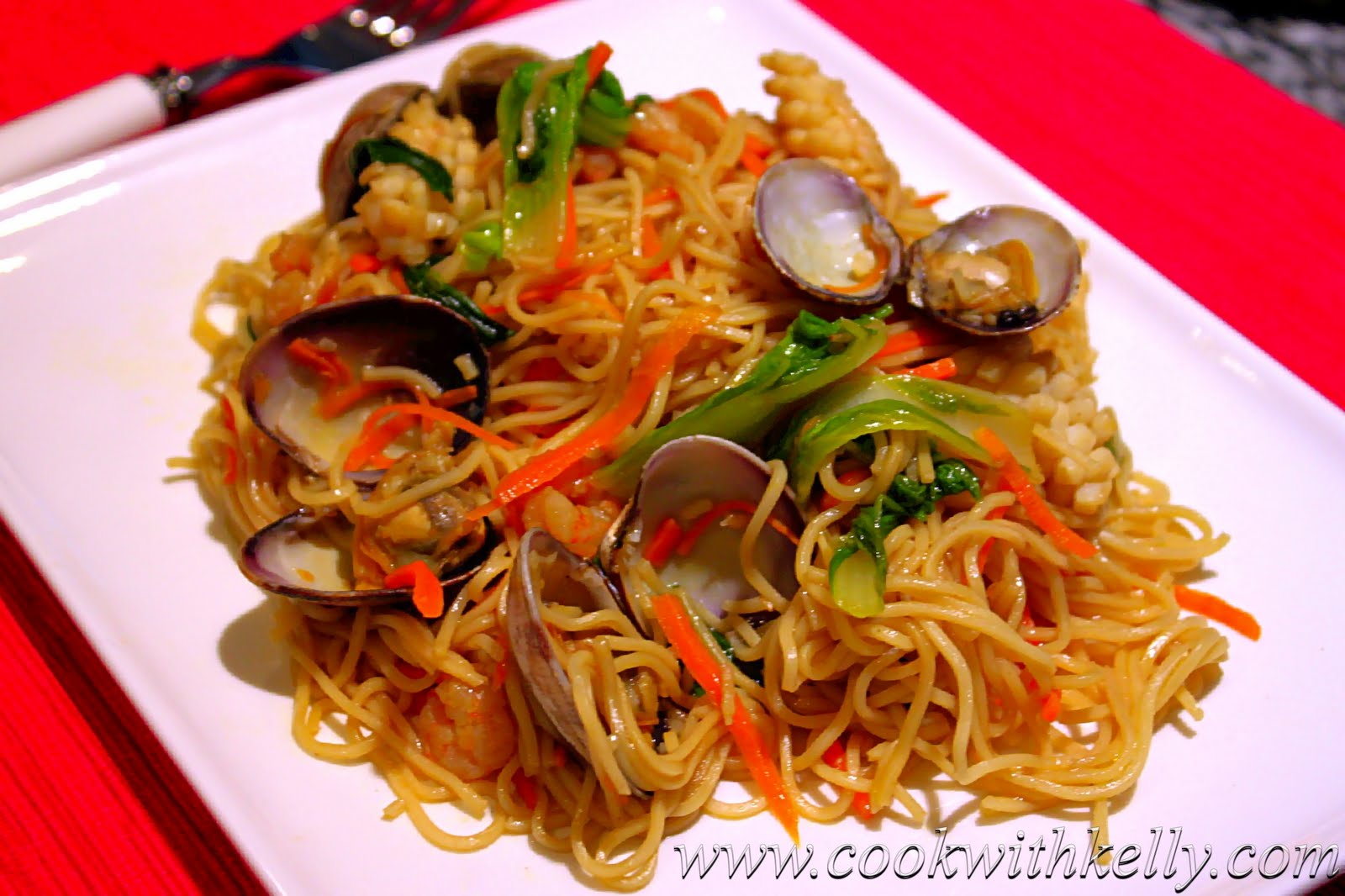 Cook with Kelly Seafood Fried Noodles/海鮮炒麵