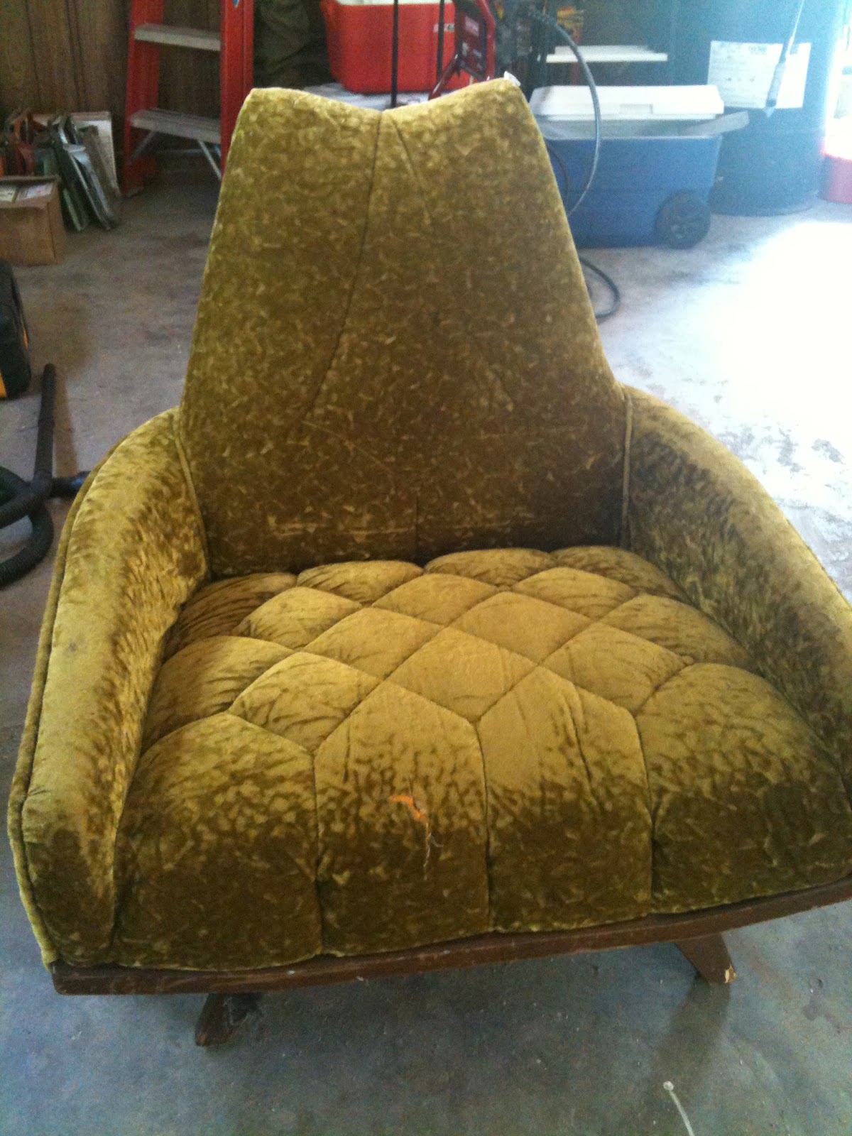 Sprinkles and Champagne reupholstery take two