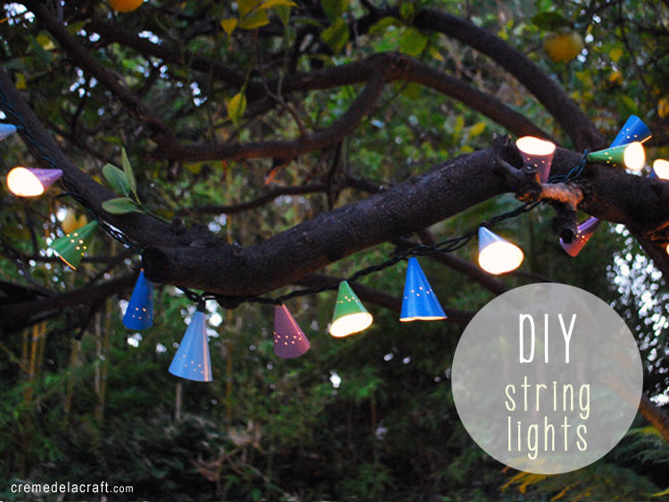 DIY: Cafe String Lights From Birthday Hats