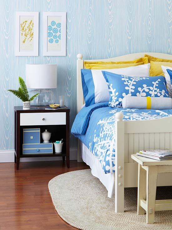 New Home Interior Design Decorating in Blue
