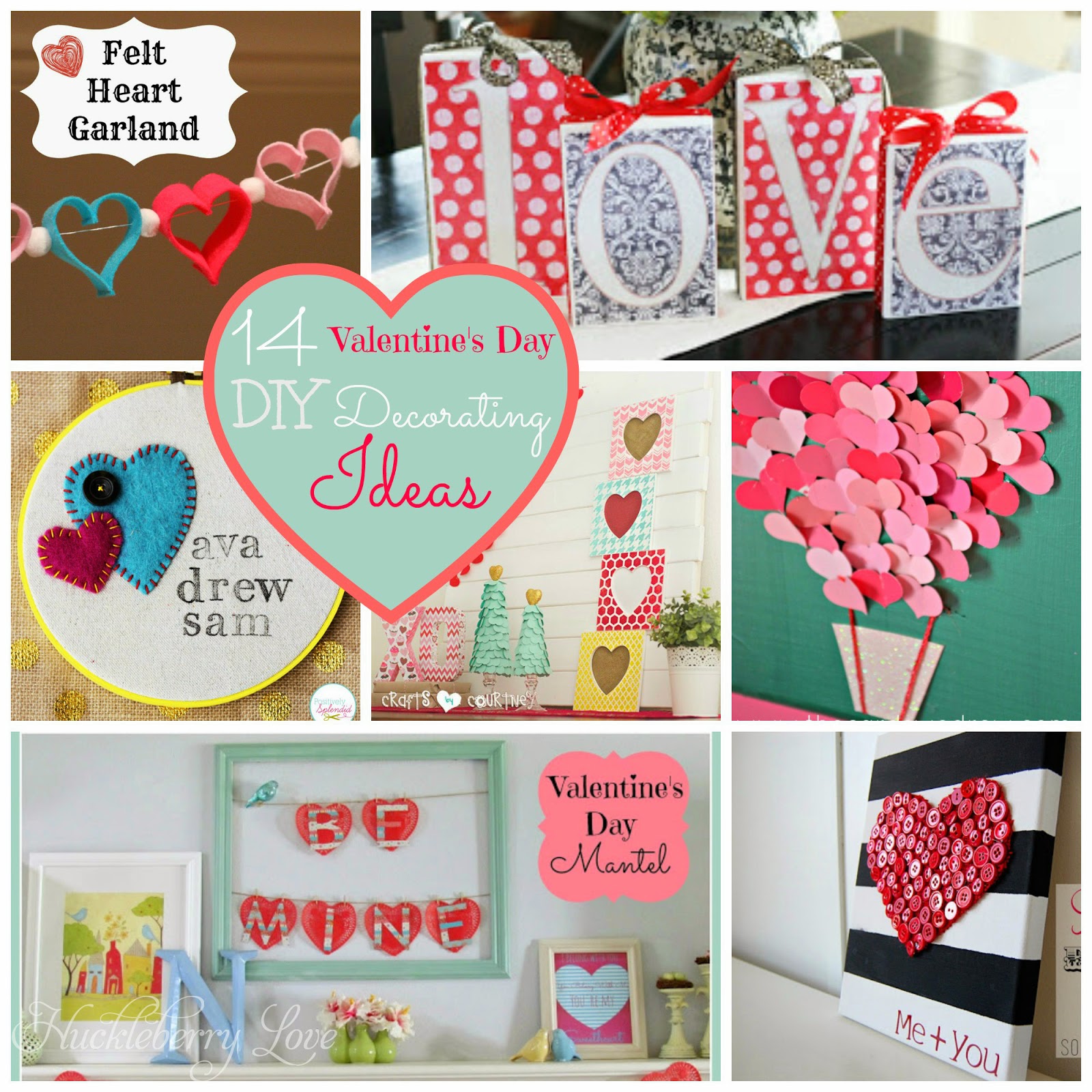 Huckleberry Love 14 Valentine S Day Diy Decorating Ideas Round Up