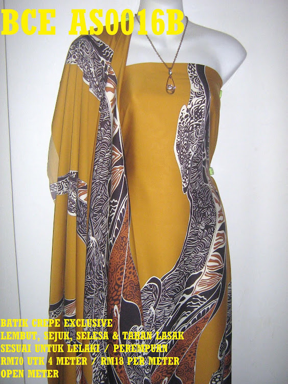 BCE AS0016B: BATIK CREPE EXCLUSIVE, 4 METER