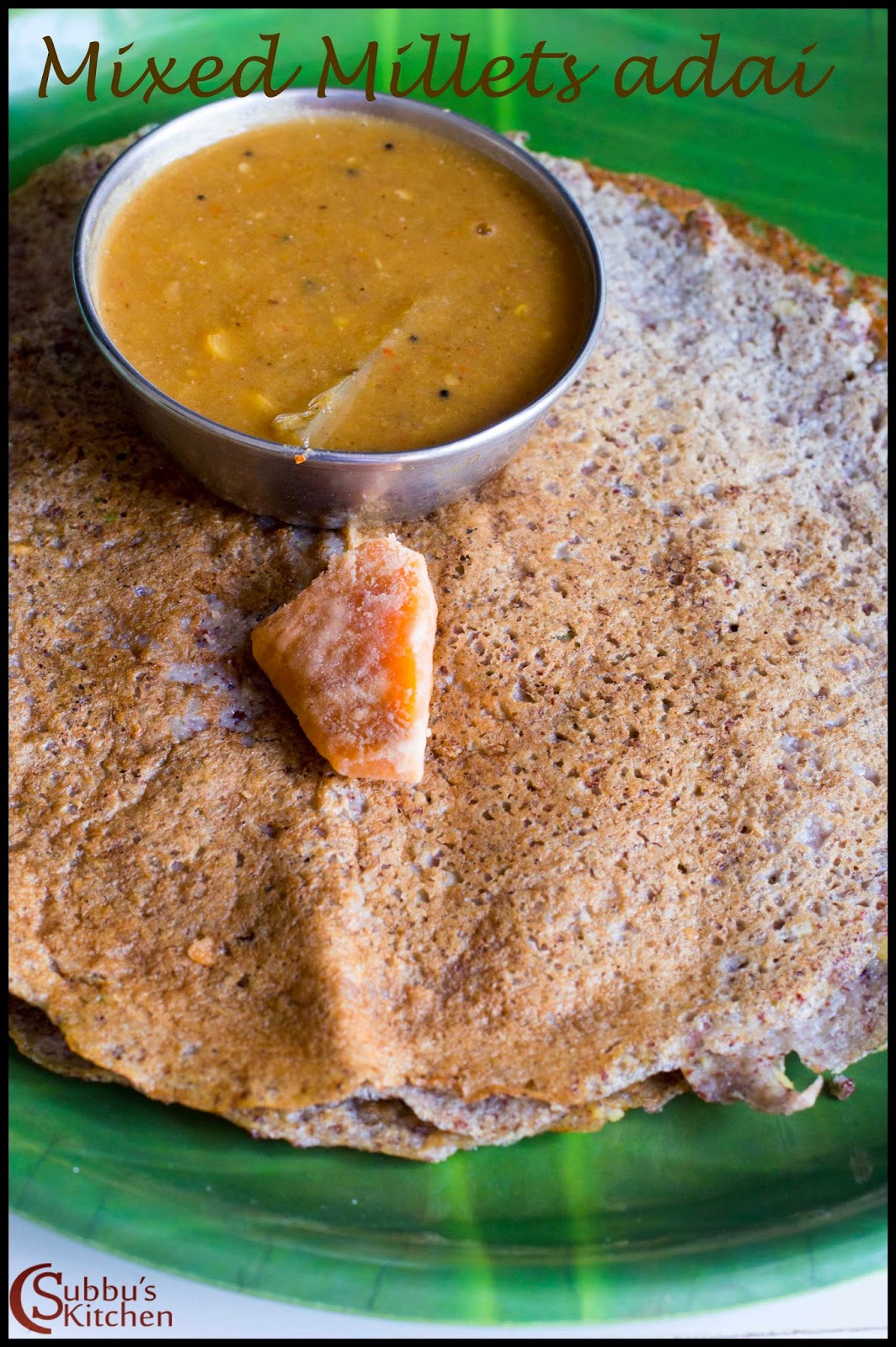 Mixed Millets Adai Recipe | Sirudhanya Paruppu Adai Mixed Millets Adai Recipe | Sirudhanya Paruppu Adai