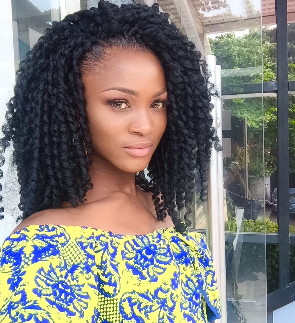 EvaAfterDark: My Extra Curly Hair, Black and Lengthy Crochet braids!