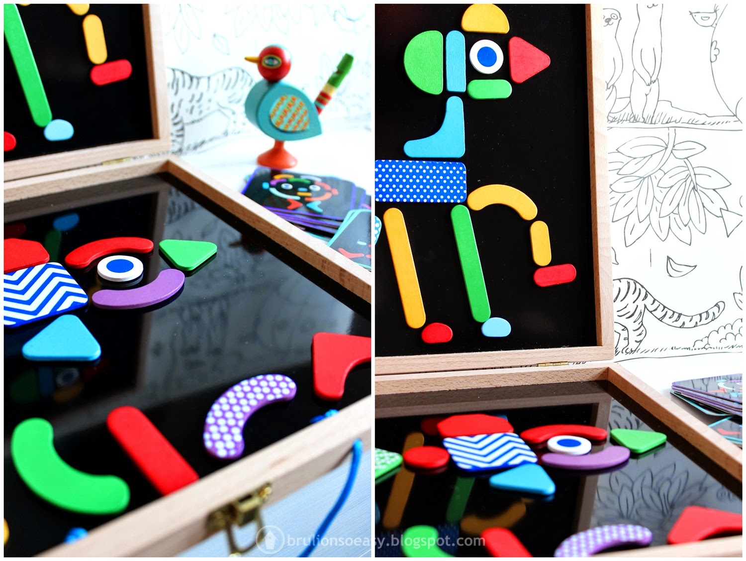 djeco magnetic puzzle suitcase